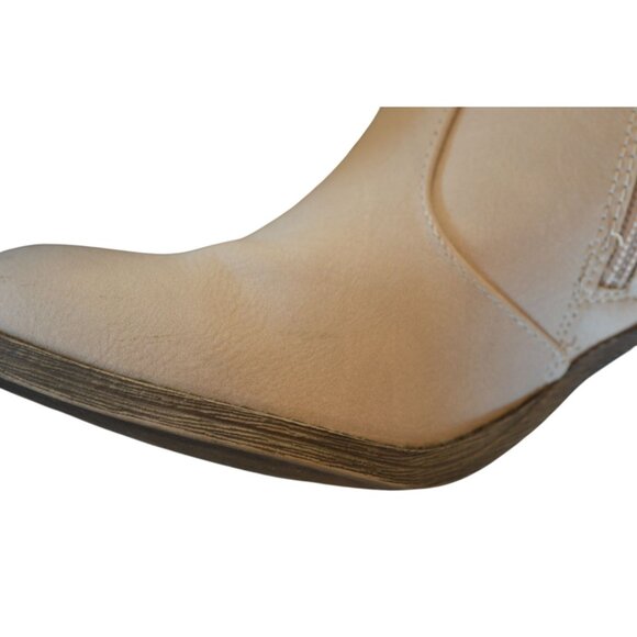 Jellypop Adia Fashion Booties Women Size 6 Natural Bone Beige Boho Fall Buckle - Picture 10 of 11